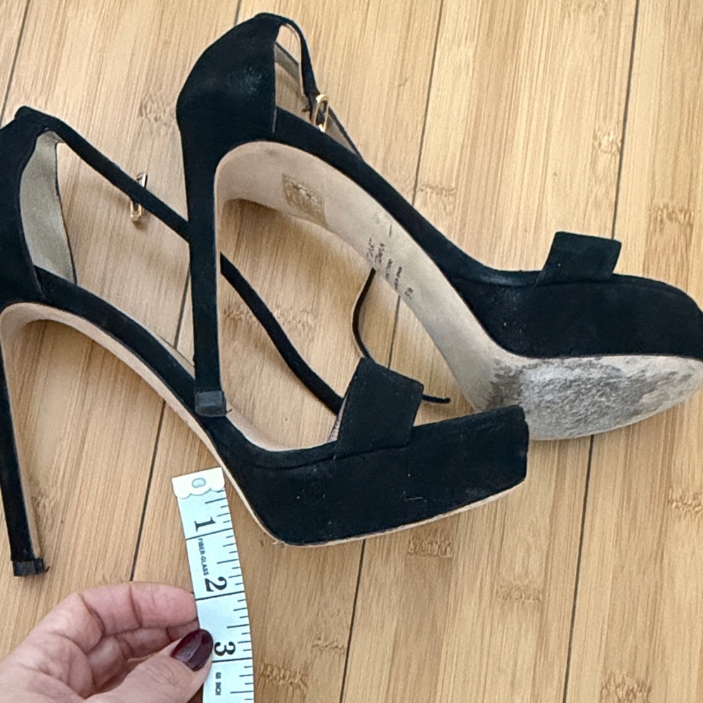 Stuart Weitzman Black Platform High Heels - Picture 7 of 7